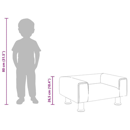 Divano per Bambini Rosa 50x40x26,5 cm in Velluto | homemem39