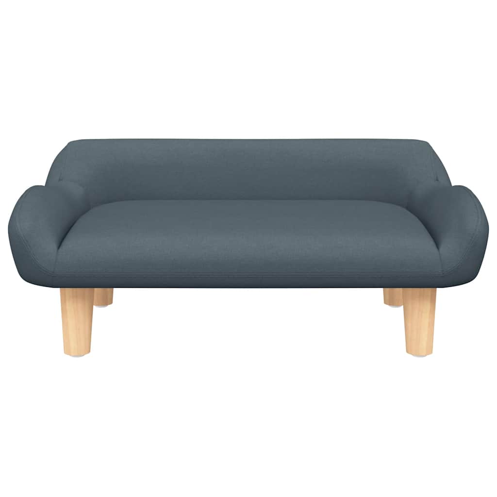 Divano per Bambini Grigio Scuro 70x40x24 cm in Tessuto | homemem39
