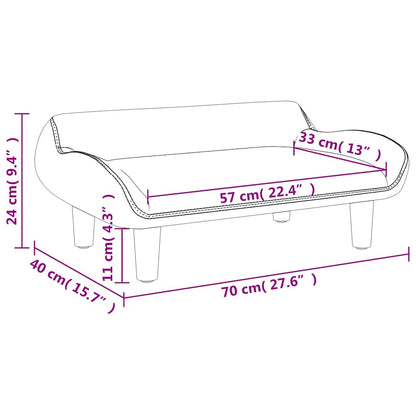 Divano per Bambini Marrone 70x40x24 cm in Tessuto | homemem39