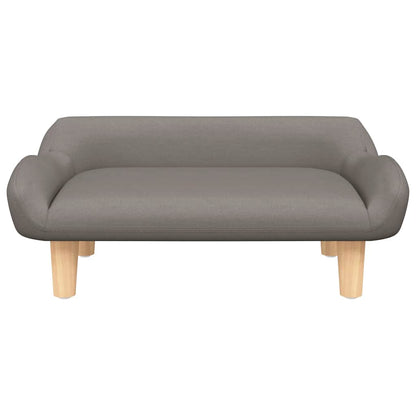 Divano per Bambini Tortora 70x40x24 cm in Tessuto