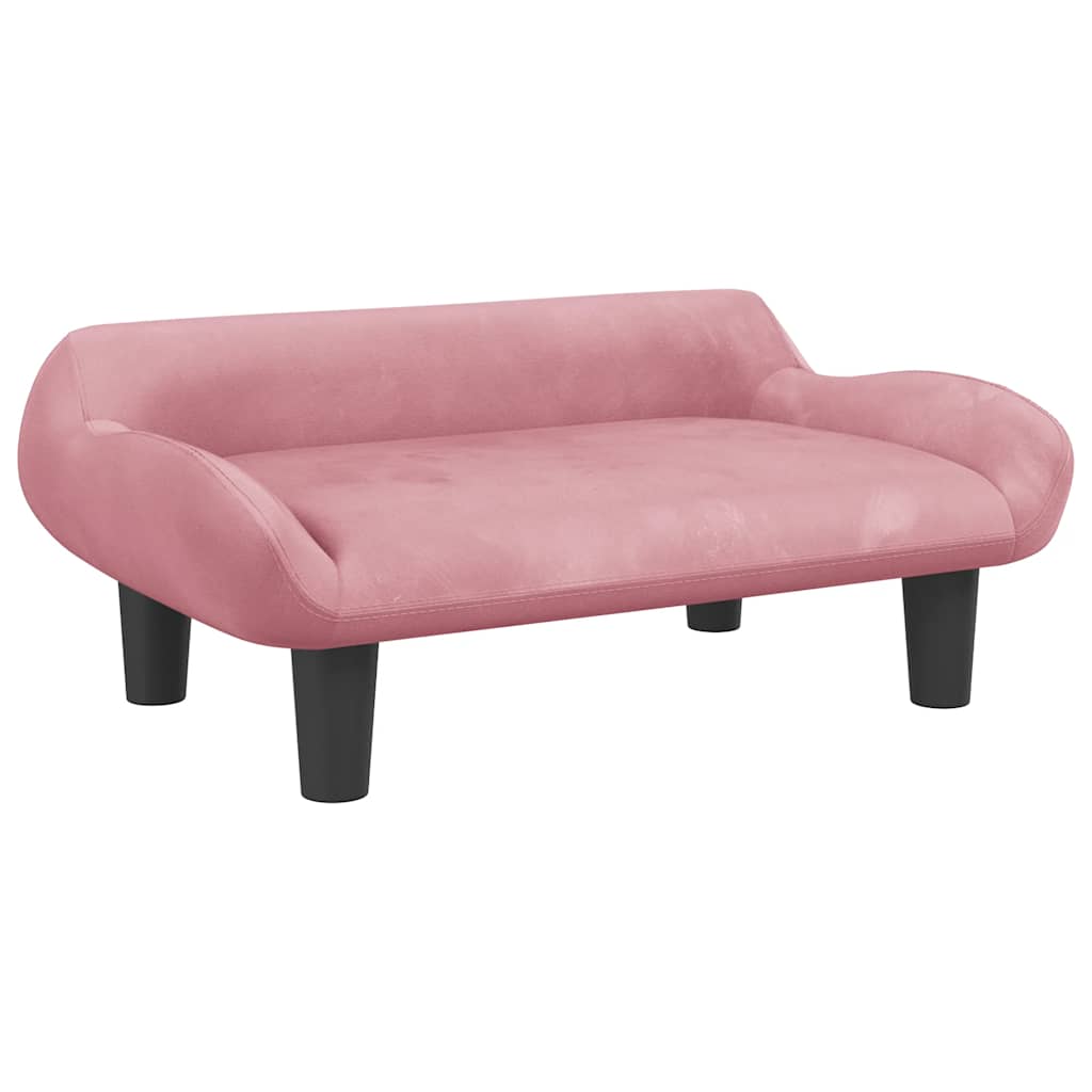 Divano per Bambini Rosa 70x40x24 cm in Velluto | homemem39