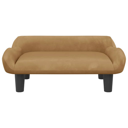 Divano per Bambini Marrone 70x40x24 cm in Velluto | homemem39