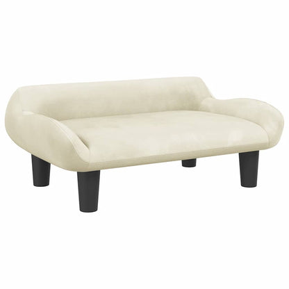 Divano per Bambini Crema 70x40x24 cm in Velluto