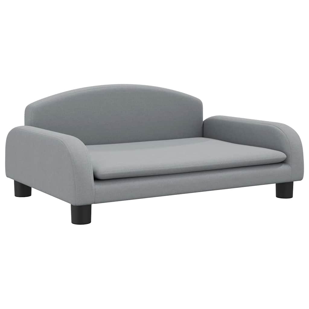 Divano per Bambini Grigio Chiaro 70x45x30 cm in Tessuto | homemem39