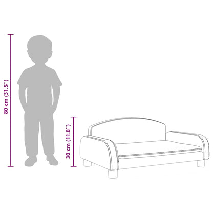 Divano per Bambini Tortora 70x45x30 cm in Tessuto | homemem39