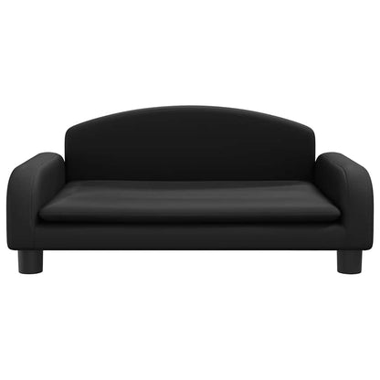 Divano per Bambini Nero 70x45x30 cm in Similpelle | homemem39