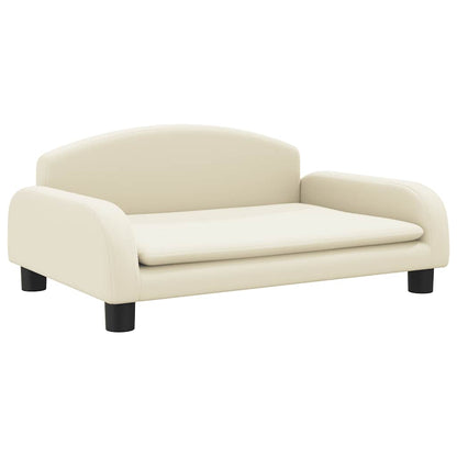Divano per Bambini Crema 70x45x30 cm in Similpelle | homemem39