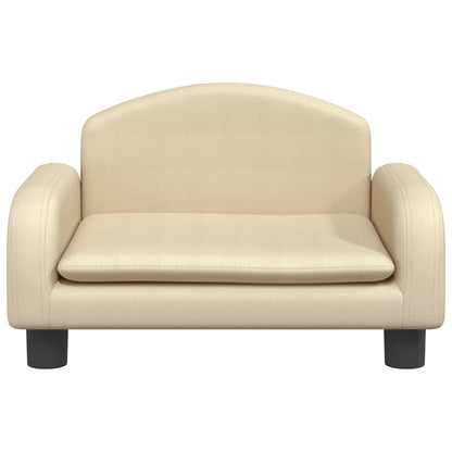 Divano per Bambini Crema 50x40x30 cm in Tessuto | homemem39