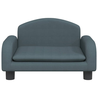 Divano per Bambini Grigio Scuro 50x40x30 cm in Tessuto | homemem39