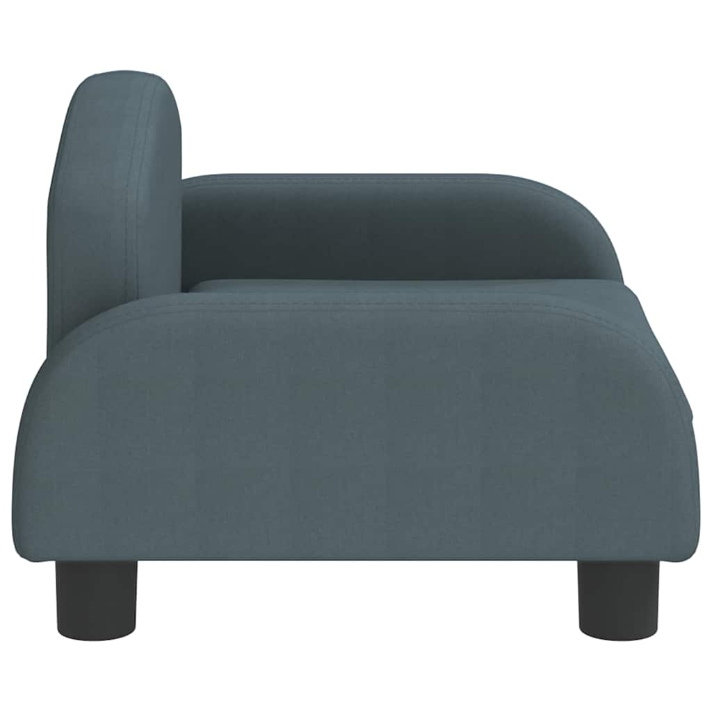 Divano per Bambini Grigio Scuro 50x40x30 cm in Tessuto | homemem39