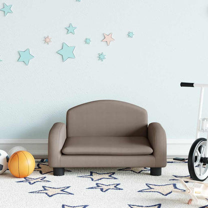 Divano per Bambini Tortora 50x40x30 cm in Tessuto