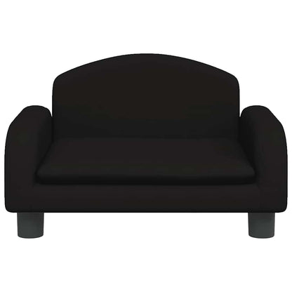 Divano per Bambini Nero 50x40x30 cm in Tessuto | homemem39