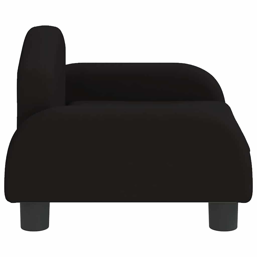 Divano per Bambini Nero 50x40x30 cm in Tessuto | homemem39