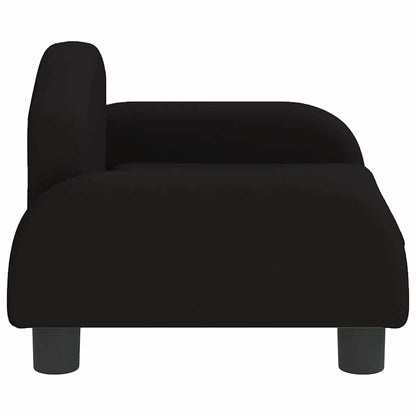 Divano per Bambini Nero 50x40x30 cm in Tessuto | homemem39