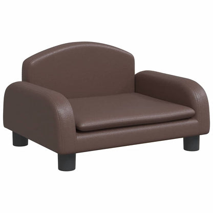 Divano per Bambini Marrone 50x40x30 cm in Similpelle | homemem39
