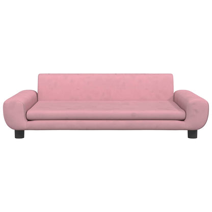Divano per Bambini Rosa 100x54x33 cm in Velluto | homemem39