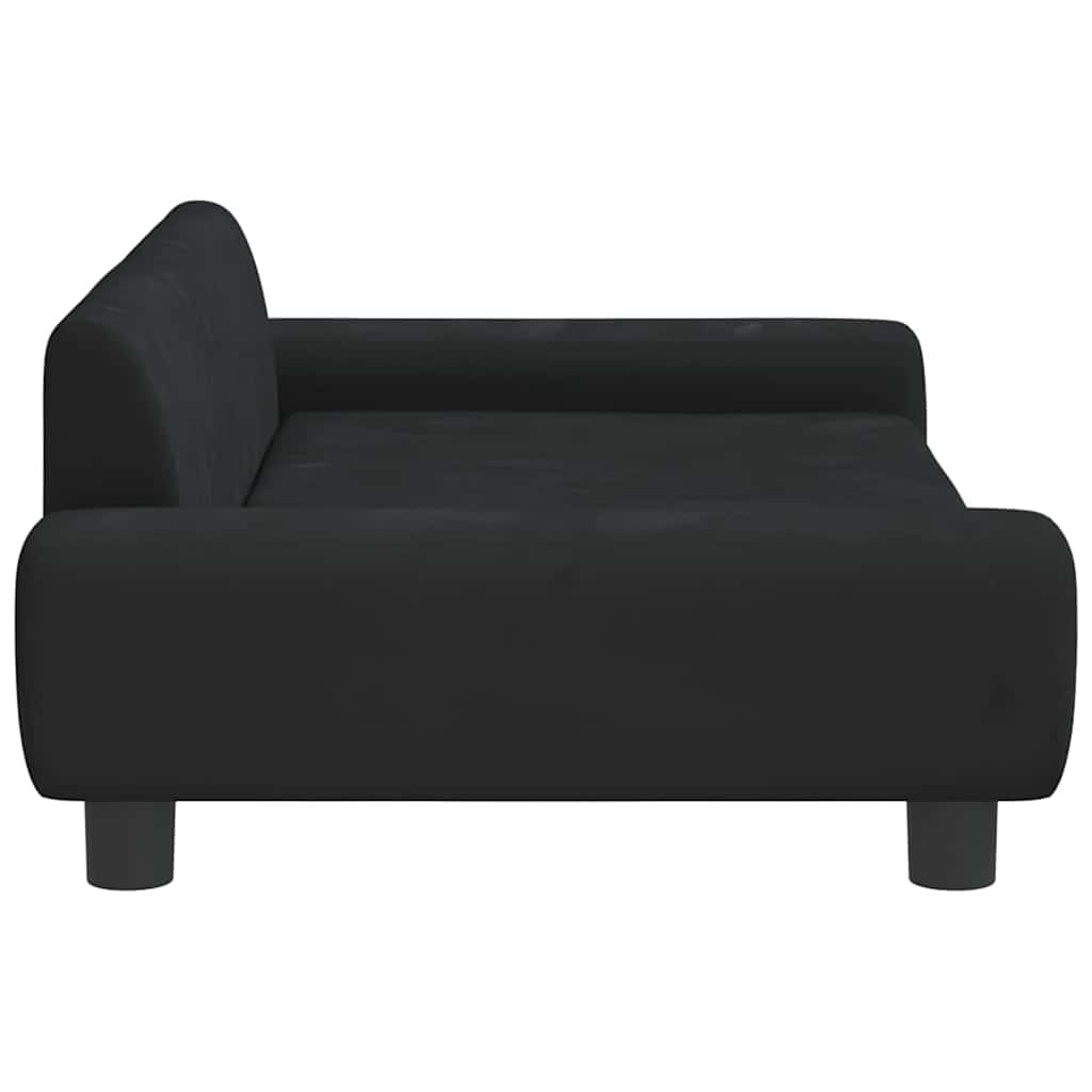 Divano per Bambini Nero 100x54x33 cm in Velluto | homemem39