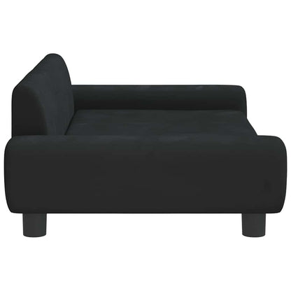 Divano per Bambini Nero 100x54x33 cm in Velluto | homemem39