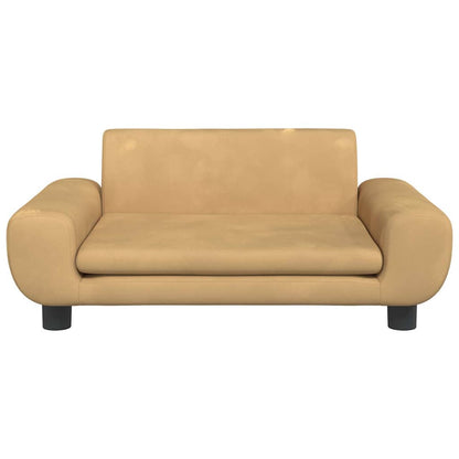 Divano per Bambini Marrone 70x45x33 cm in Velluto