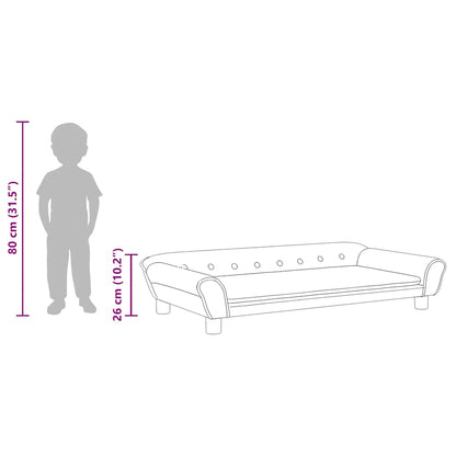Divano per Bambini Blu 100x50x26 cm in Velluto | homemem39