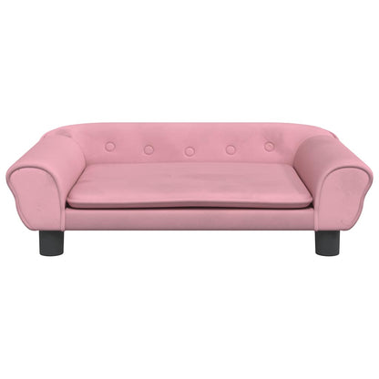 Divano per Bambini Rosa 70x45x26 cm in Velluto | homemem39