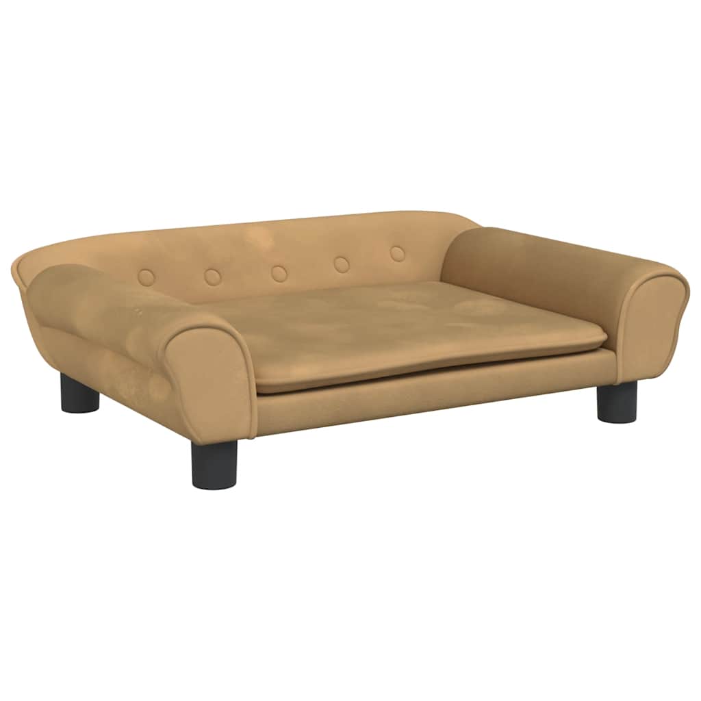 Divano per Bambini Marrone 70x45x26 cm in Velluto | homemem39