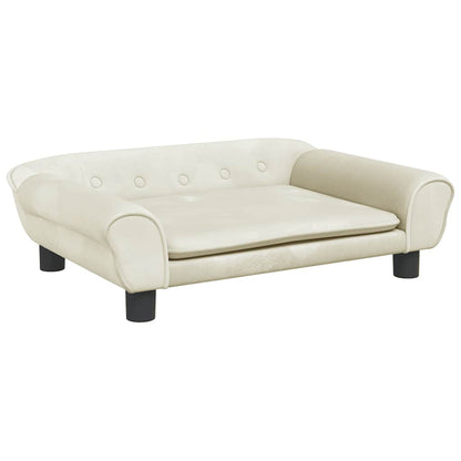 Divano per Bambini Crema 70x45x26 cm in Velluto | homemem39