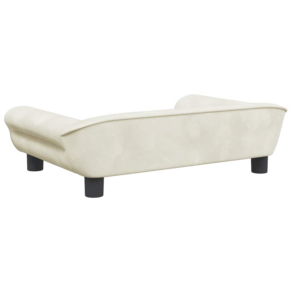 Divano per Bambini Crema 70x45x26 cm in Velluto | homemem39