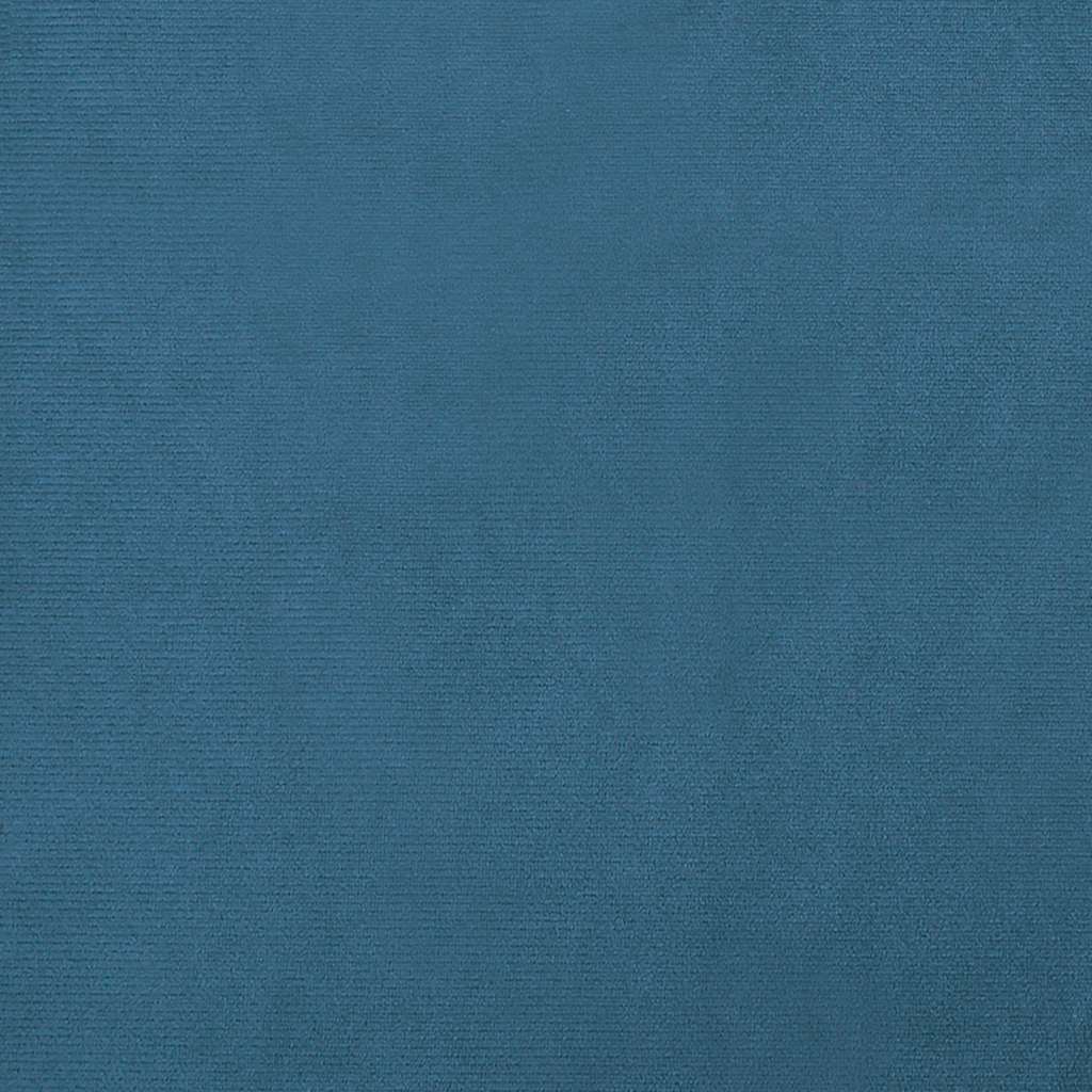Divano per Bambini con Poggiapiedi Blu 100x50x30 cm in Velluto | homemem39