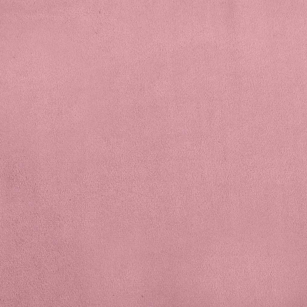 Divano per Bambini con Poggiapiedi Rosa 100x50x30 cm in Velluto | homemem39