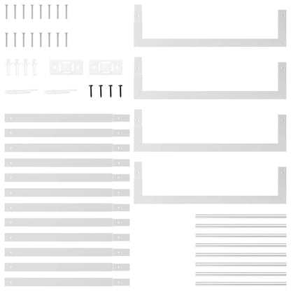 Wood holder 50x28x132 cm in Stainless Steel