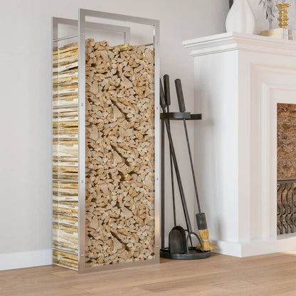 Wood holder 50x28x132 cm in Stainless Steel