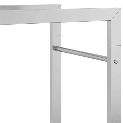 Wood holder 80x28x86 cm in Stainless Steel