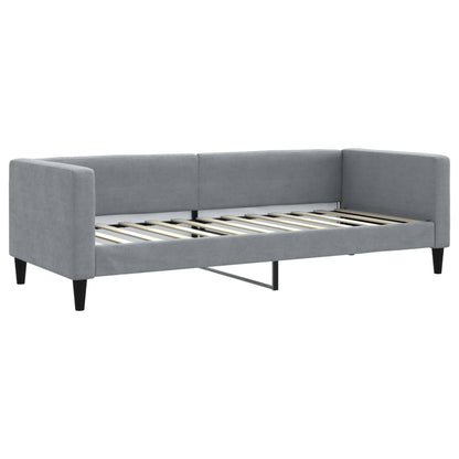 Divano Letto con Letto Estraibile Grigio Chiaro 80x200 Tessuto - homemem39