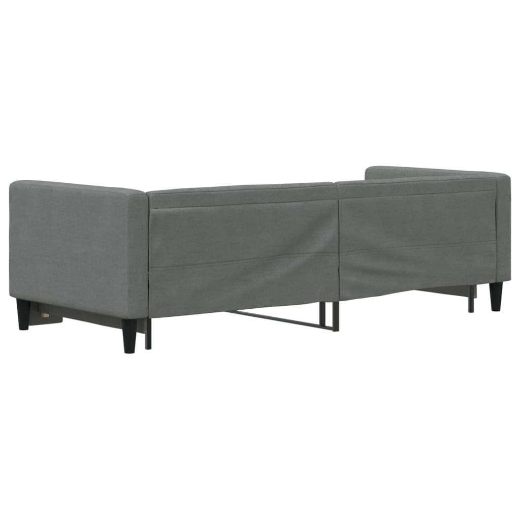 Divano Letto con Letto Estraibile Grigio Scuro 80x200 Tessuto - homemem39