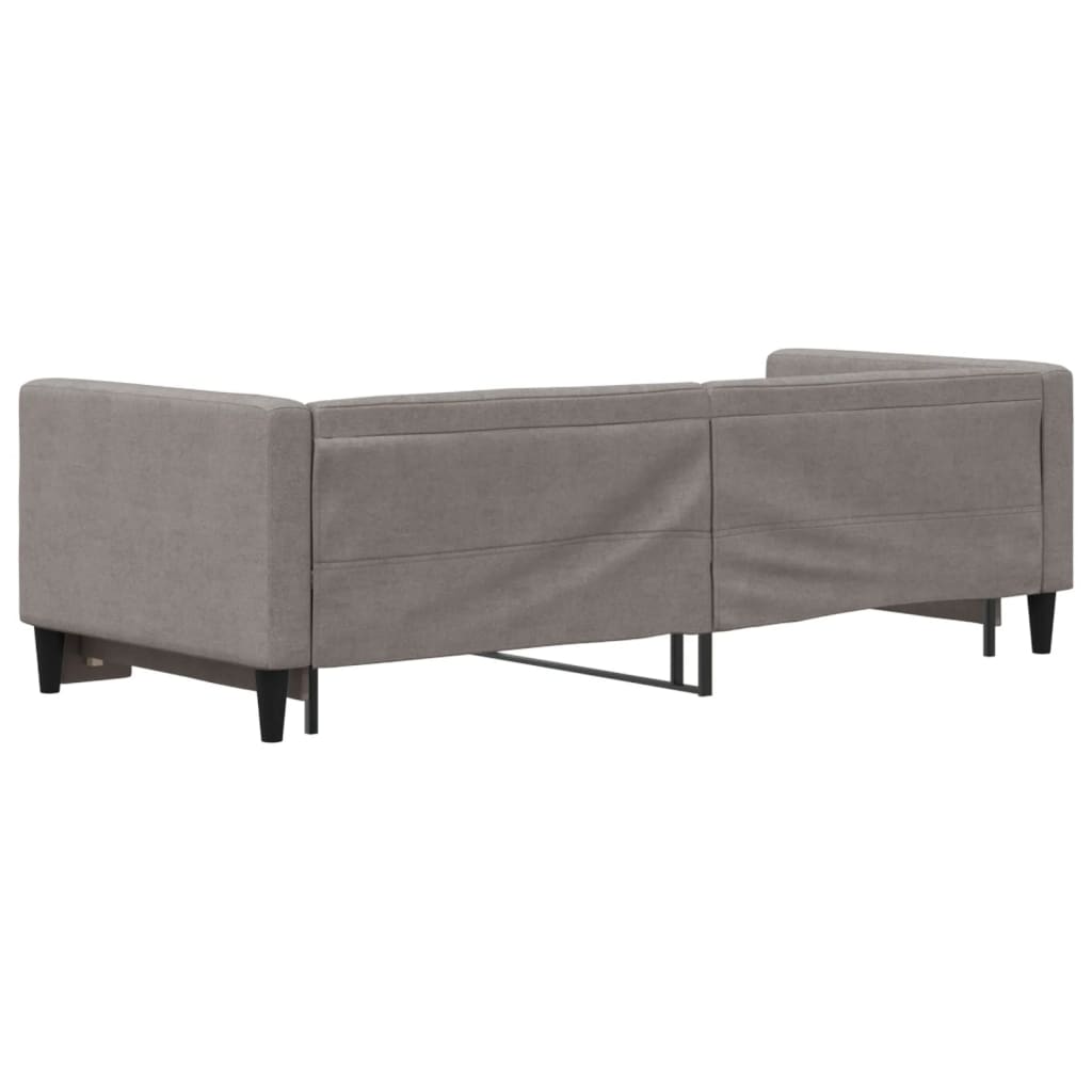Divano Letto con Letto Estraibile Tortora 80x200 cm Tessuto - homemem39