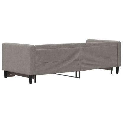 Divano Letto con Letto Estraibile Tortora 80x200 cm Tessuto - homemem39