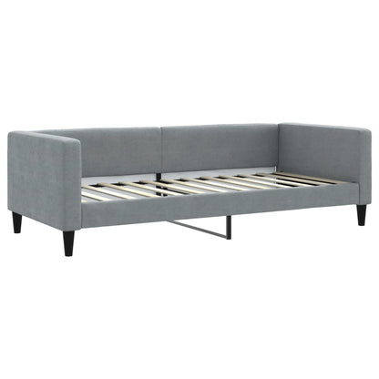 Divano Letto con Letto Estraibile Grigio Chiaro 90x200 Tessuto | homemem39