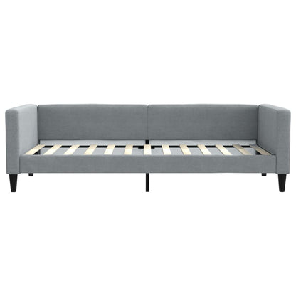 Divano Letto con Letto Estraibile Grigio Chiaro 90x200 Tessuto | homemem39