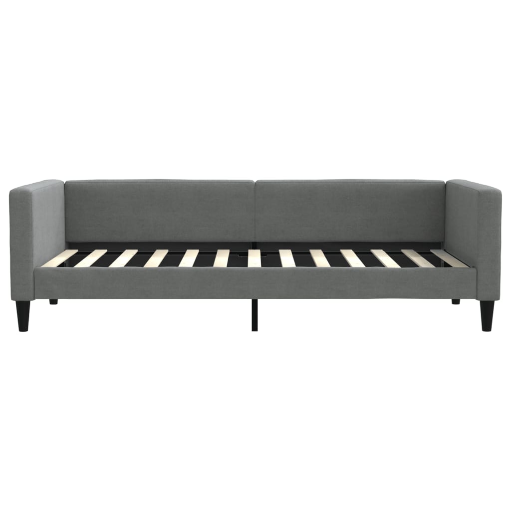 Divano Letto con Letto Estraibile Grigio Scuro 90x200cm Tessuto | homemem39