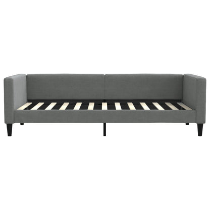 Divano Letto con Letto Estraibile Grigio Scuro 90x200cm Tessuto | homemem39