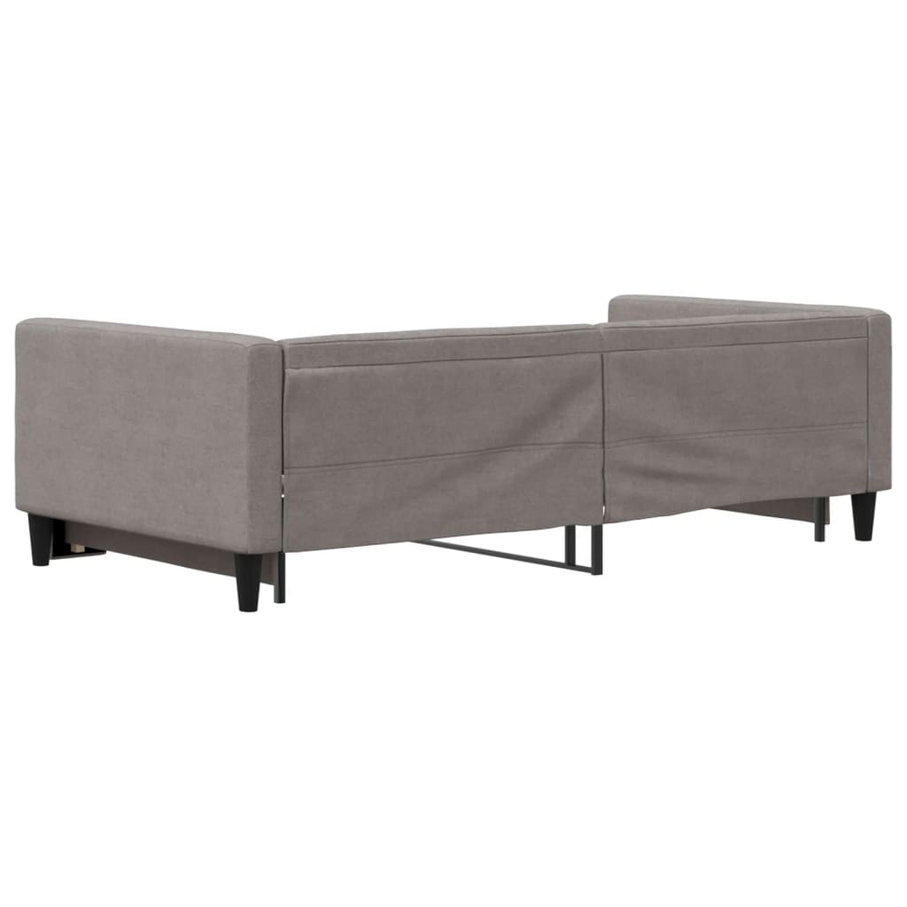 Divano Letto con Letto Estraibile Tortora 100x200 cm in Tessuto