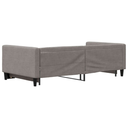 Divano Letto con Letto Estraibile Tortora 100x200 cm in Tessuto