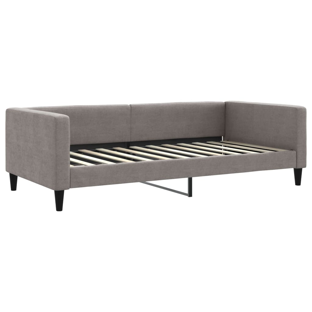 Divano Letto con Letto Estraibile Tortora 100x200 cm in Tessuto