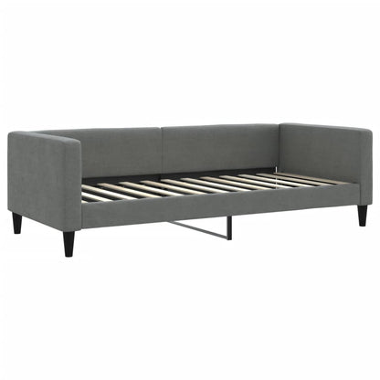 Divano Letto Estraibile Cassetti Grigio Scuro 90x200cm Tessuto | homemem39