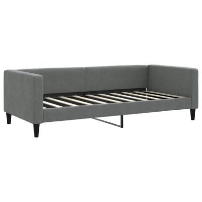 Divano Letto Letto Estraibile Grigio Scuro 100x190 cm Tessuto | homemem39