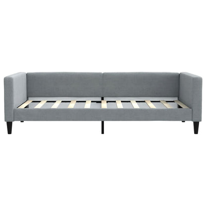 Divano Letto Estraibile Cassetti Grigio Chiaro 100x190 Tessuto