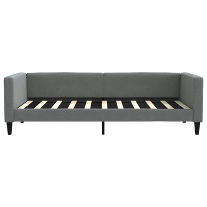Divano Letto Estraibile Cassetti Grigio Scuro 100x190 Tessuto | homemem39