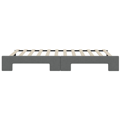 Divano Letto con Letto Estraibile Grigio Scuro 80x200 Tessuto - homemem39