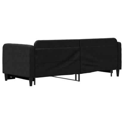 Divano Letto con Letto Estraibile Nero 80x200 Tessuto - homemem39
